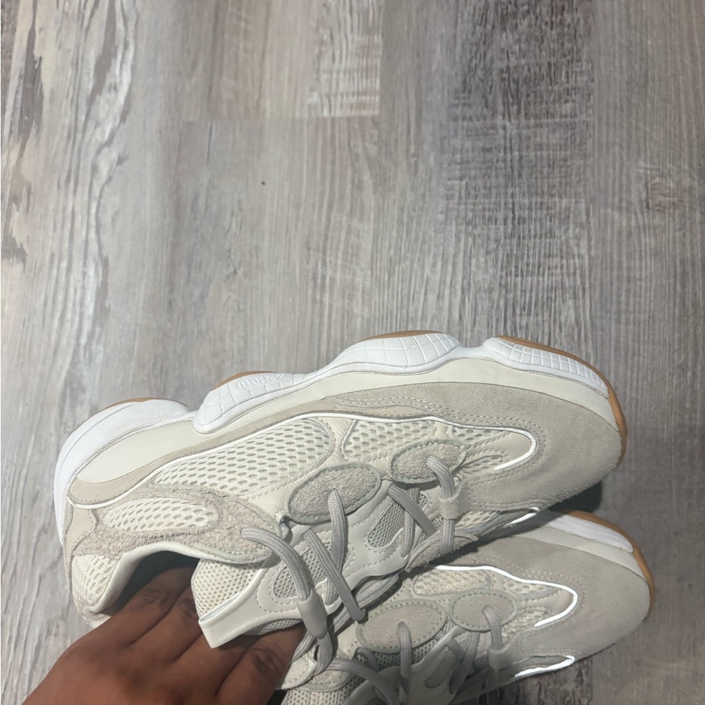 Adidas Cream and White Mesh Sneakers - Picture 3 of 7